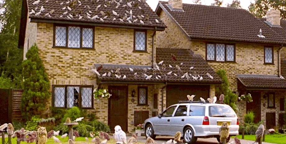 Дом Гарри Поттера, дом, сова, недвижимость, машина, гараж, снимали в фильме, дом из Гарри Поттера, Прайвет-драйв