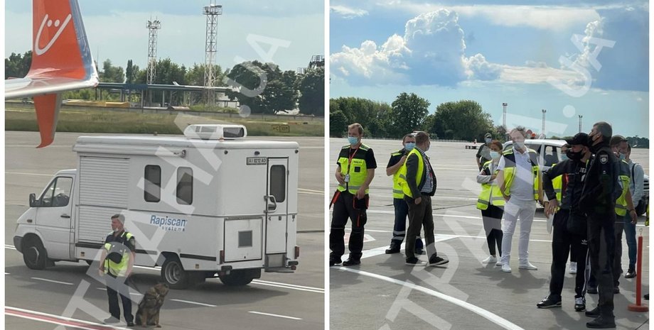 Аэропорт Борисполь, самолет, рейс Тбилиси-Борисполь