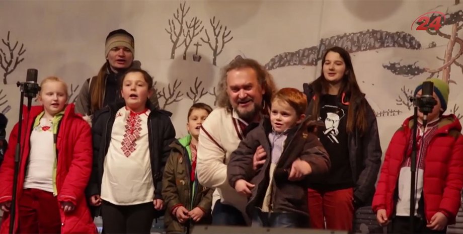 Украинские дети в Праге / Скриншот