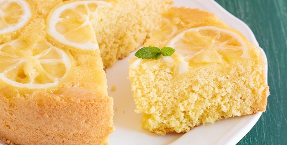 Перевернутий лимонний пиріг, лимонний пиріг, пиріг з лимонами, пиріг з лимонами рецепт