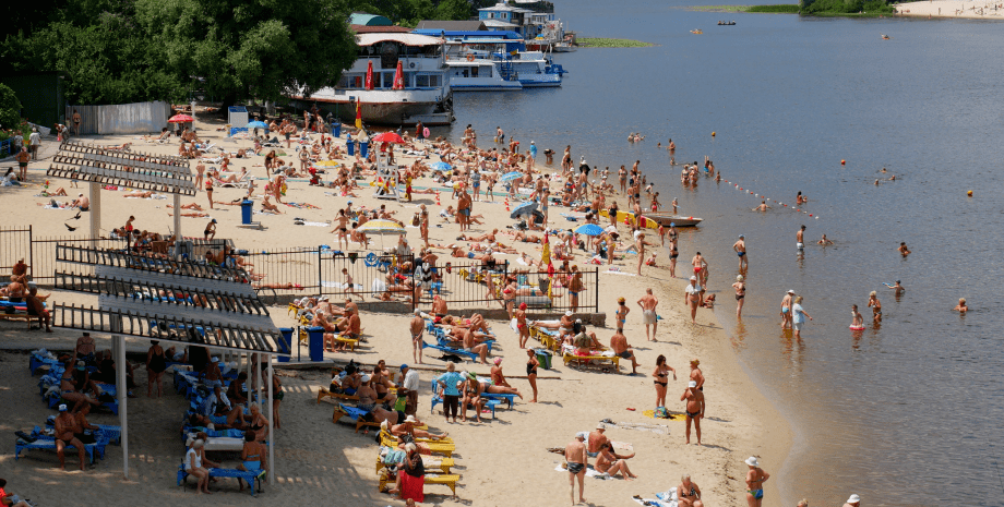 Пляж "Дитячий", Київ, фото
