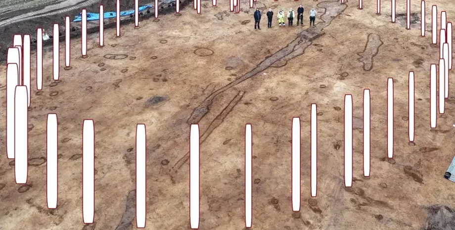 Вудгендж, Стоунгендж, Англія, Данія, відкриття, археологи, археологія, пам’ятка, неоліт, споруда, дослідження, культура дзвоноподібних келихів, коло, гендж