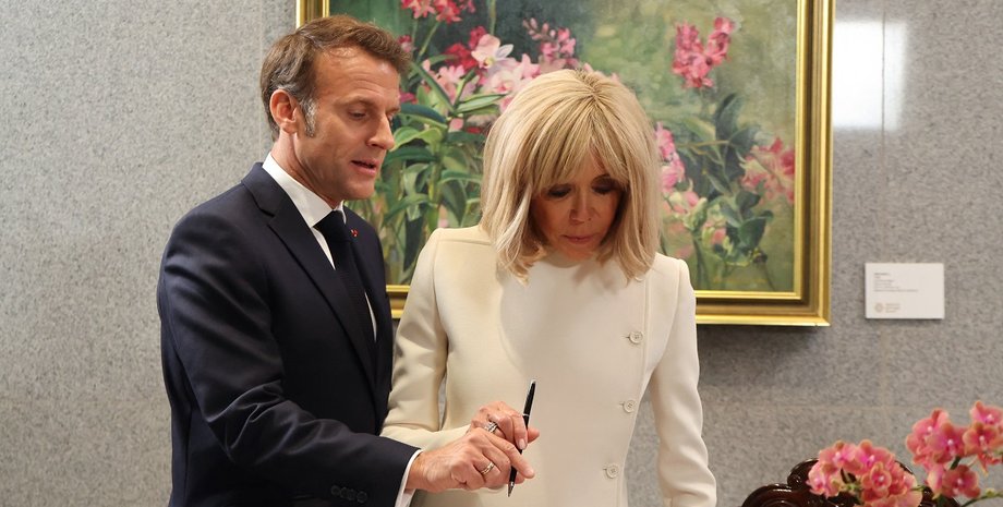 эмманюэль макрон, брижит макрон