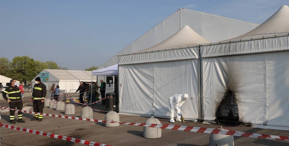 італія, підпал, поліція, правоохоронці