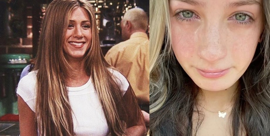 Дженнифер Энистон, прическа Дженнифер Энистон, Рейчел из "Друзей", TikTok,  сериал "Друзья", кумир, звезда