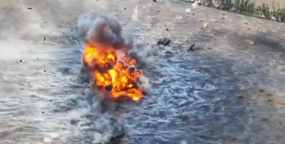 Знищення танка-сараю ЗС РФ