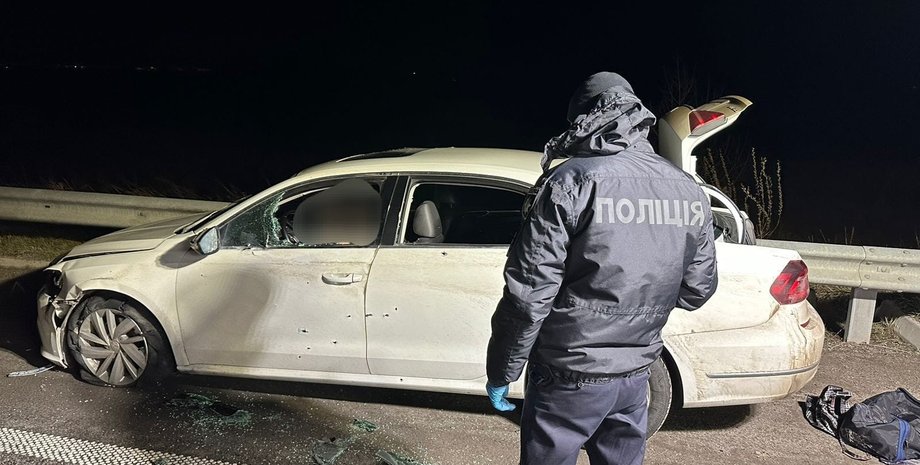 Днепропетровская область, расстрел авто, полиция