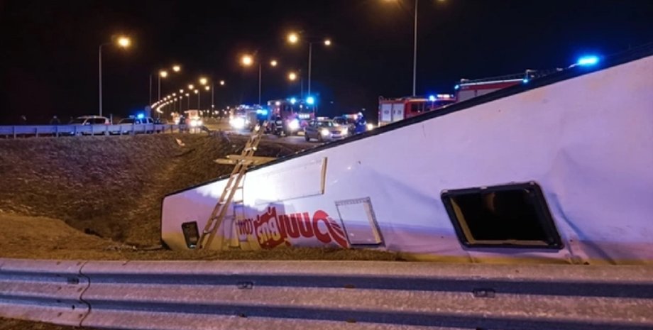 Автобус, ДТП, Польша