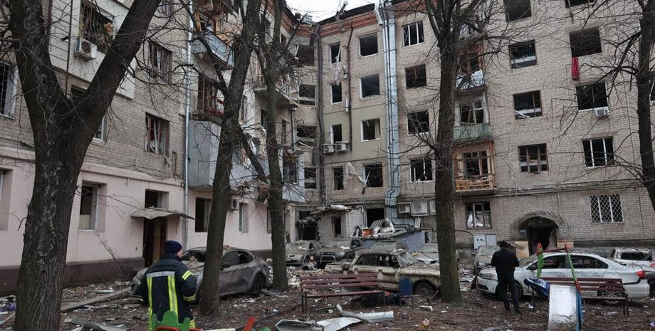 харків прильоти, харків обстріл, харків руйнування, приліт, удар, обстріл