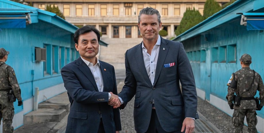 Sdílet: Hegseth navštívil demilitarizovanou zónu před jednáním o rozmístění amer...