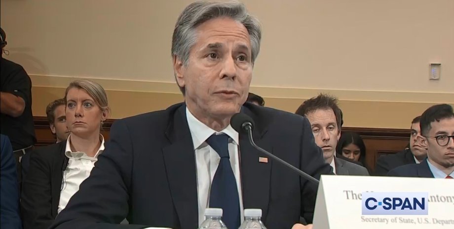 Державний секретар Ентоні Блінкен, Блінкен про зброю США, Блінкен заборона бити по РФ, Блінкен у Конгресі, Блінкен та Майкл Маккол