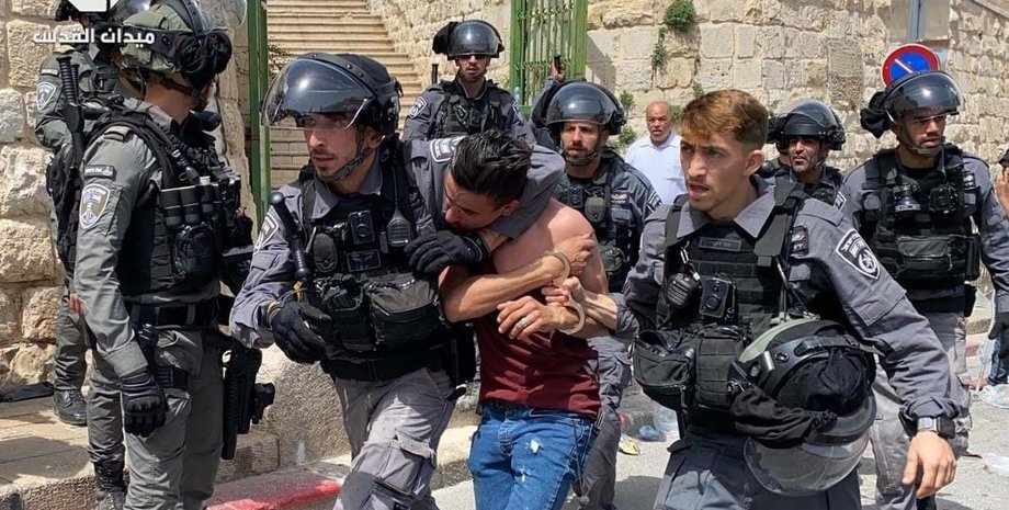 израиль, полиция, столкновения, храмовая гора, фото