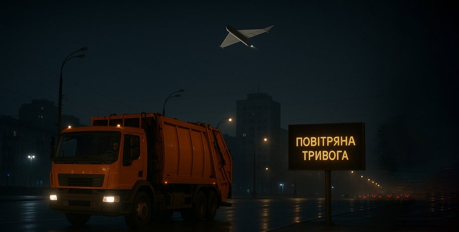 скандал київ, вивіз сміття вночі, обстріл міст повітряна тривога київ