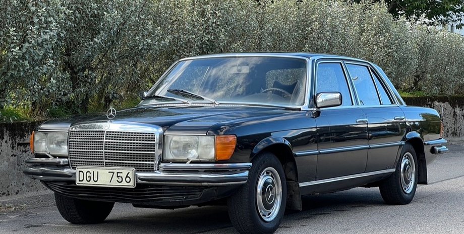 Mercedes S-Class W116,  Mercedes S-Class, Mercedes 280 S, авто короля Швеции, король Швеции, Карл XVI Густав