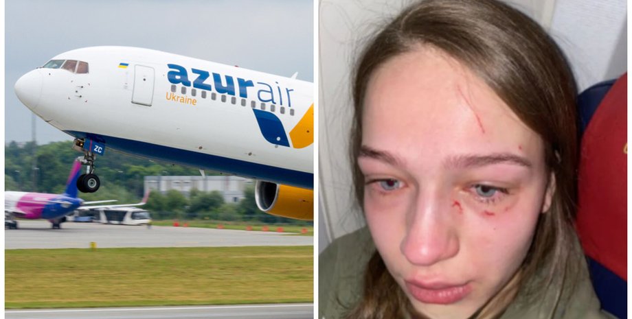 украинка, самолет, Доминикана, полет, избиение