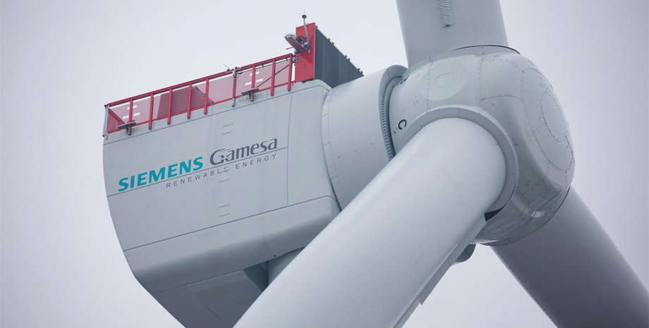 Ветряная турбина, ветрогенератор, Siemens Gamesa, фото
