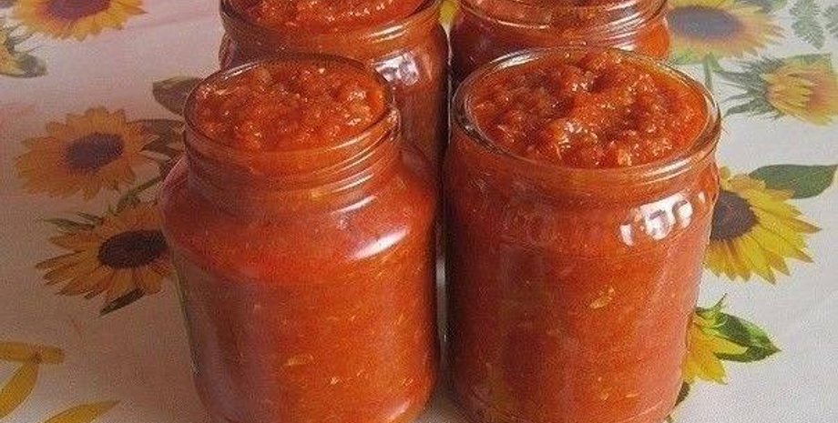 аджика из кабачков, кабачки, консервация