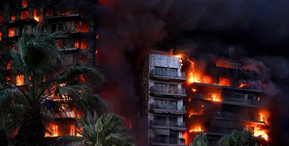 пожар в Валенсии