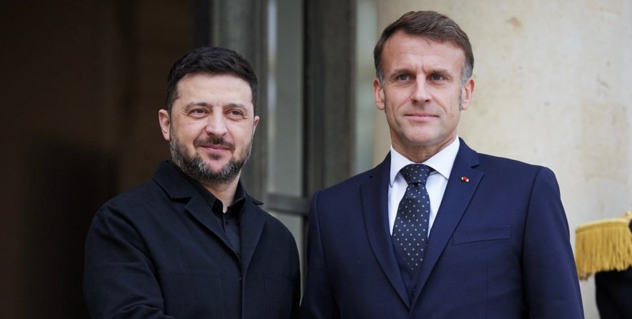 Владимир Зеленский и Эмманюэль Макрон