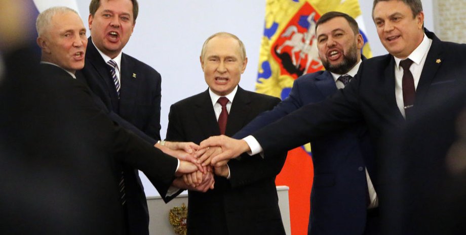 Владимир Путин, президент РФ, президент России, Кремль, гауляйтеры, Денис Пушилин, Путин в Кремле