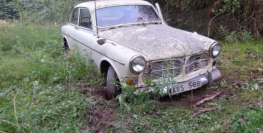 Volvo Amazon, Volvo Amazon 1970, старый Volvo, заброшенные авто
