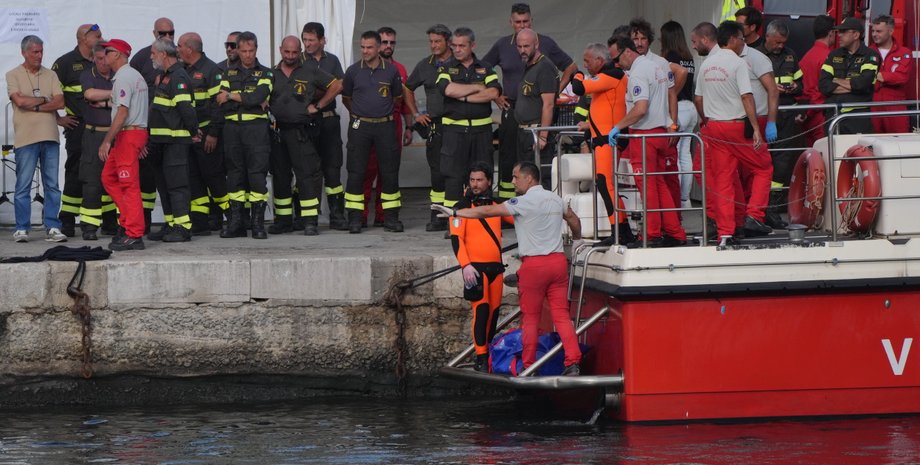 водолази, суперяхта, пошуки