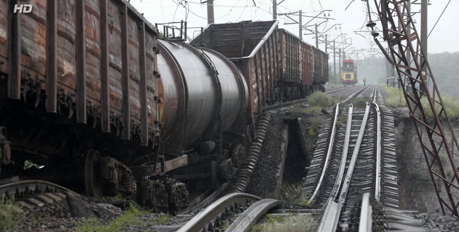 Взорванная железная дорога в Донбассе / Фото: Supercoolpics.com