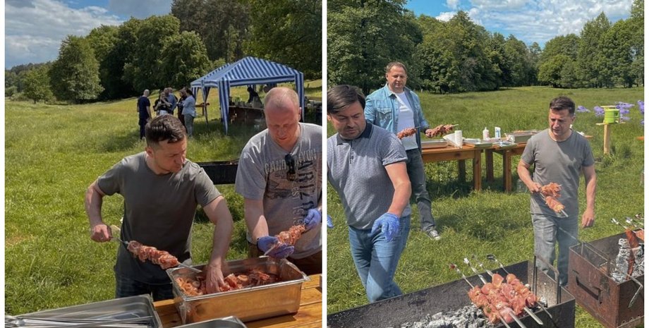 Владимир Зеленский, пикник Зеленского с журналистами, День журналиста