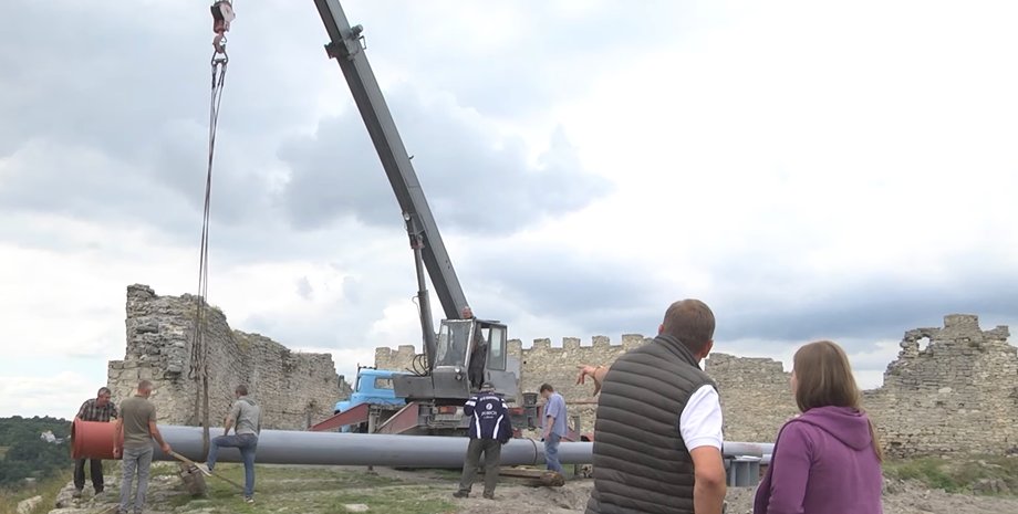 Кременець, Замкова гора, флагшток