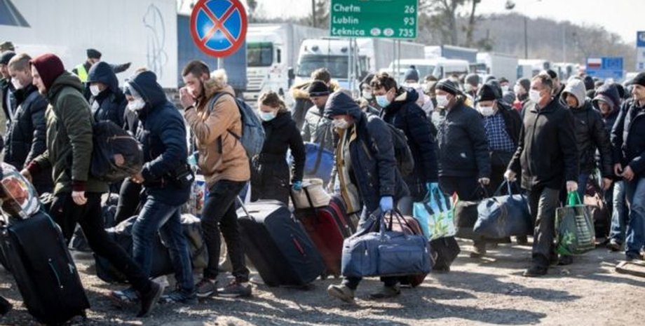 очередь, граница, таможня, люди