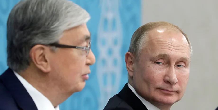 Касым-Жомарт Токаев и Владимир Путин, поставки нефти из Казахстана в обход Росси