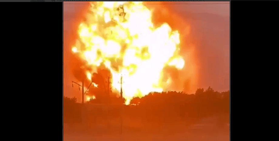 взрыв, пожар, казахстан, фото