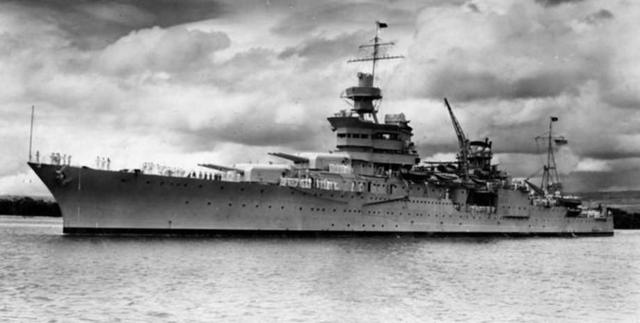 "Индианаполис". Снимок сделан в 1937 году в Перл-Харборе / Фото: AFP