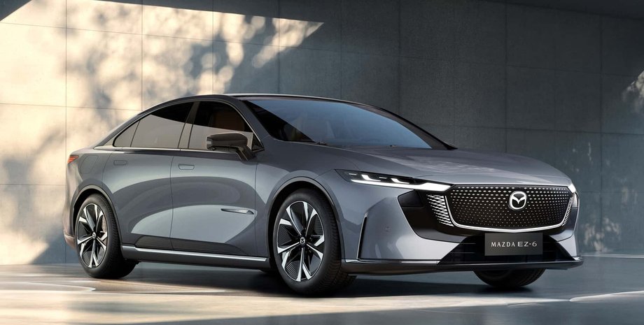 Mazda EZ-6, новая Mazda EZ-6, электромобиль Mazda, Mazda EZ-6 2025, Mazda EZ-6 2025