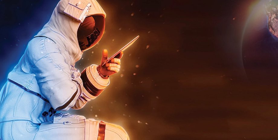 астронавт, NASA, смартфон