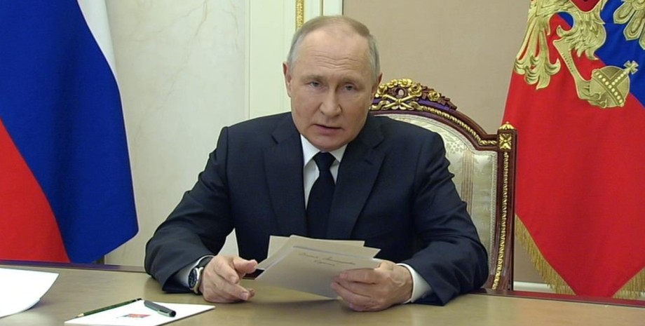 Владимир Путин, президент РФ, флаг РФ