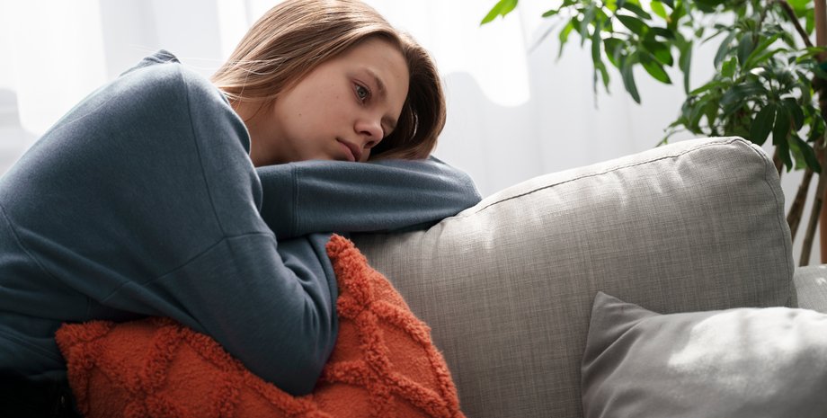 Девушка устала