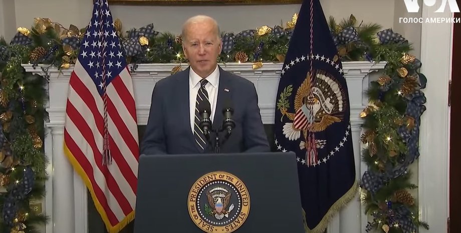 Президент США Джо Байден, Байден допомога Україні, Байден Конгрес, Байден виступ, США голосування пакет для України