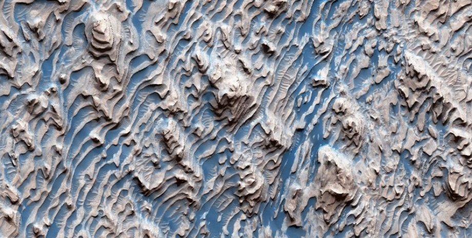 кратер Даниэльсон, Марс, поверхность, фото