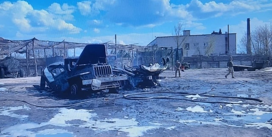 пожежа на Луганщині, пожежа у військовій частині