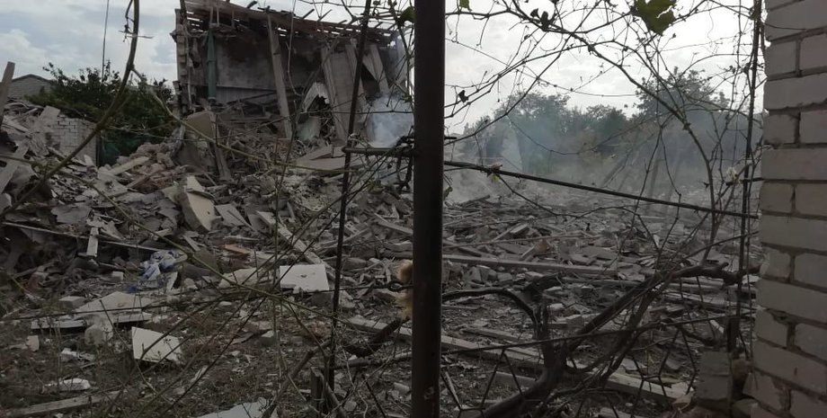Изображение последствий атаки ВС РФ