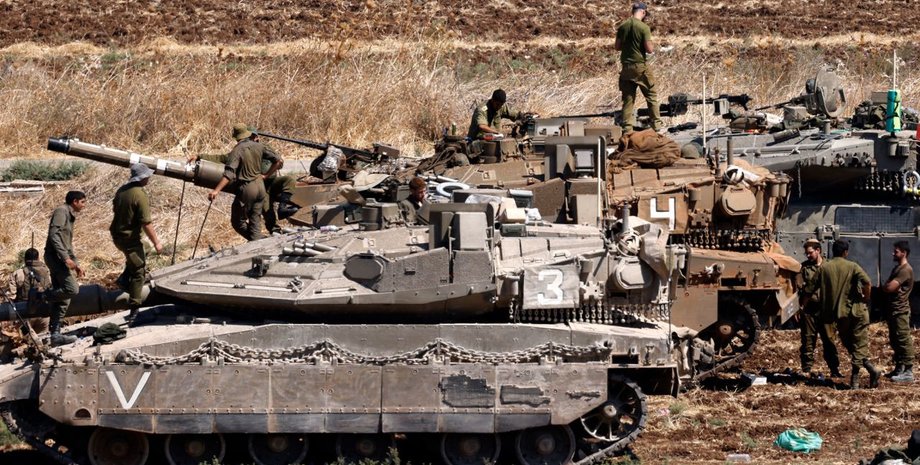 Ліван. кордон, танки, Ізраїль, ЦАХАЛ