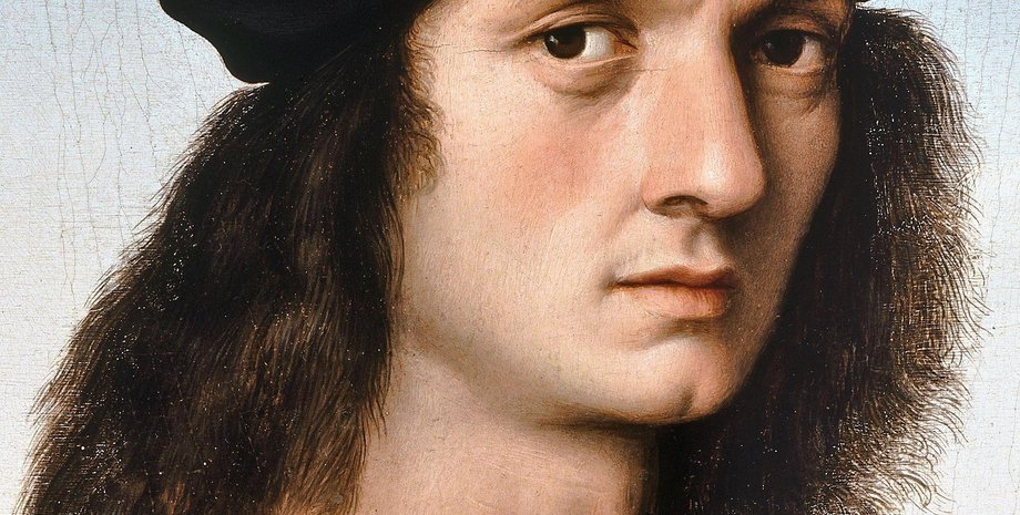 Рафаэль Санти. Портрет Аньоло Дони, фрагмент