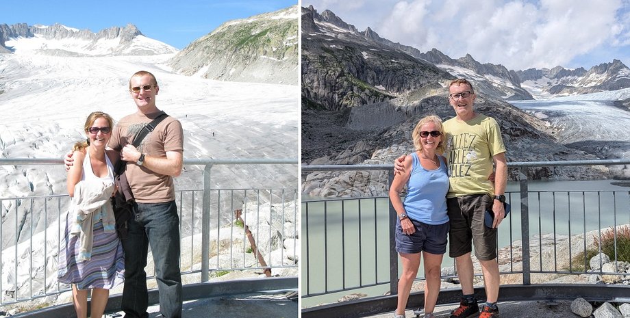 таяние ледников, ледник рона, альпийские ледники, глобальное потепление