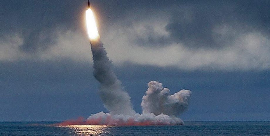 запуск российской ракеты булава