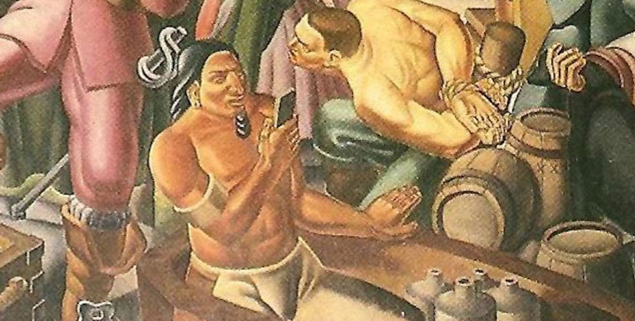 Фрагмент картины / Фото: postalmuseum.si.edu