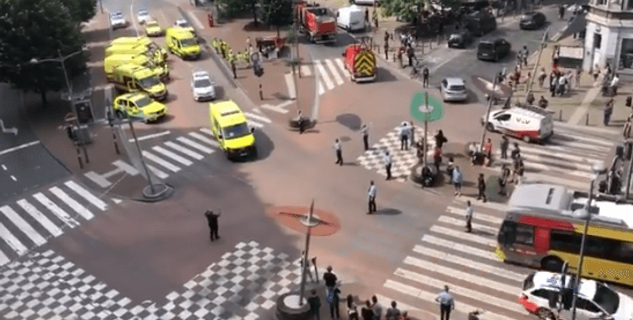 Место происшествия в Льеже/Фото: Скриншот