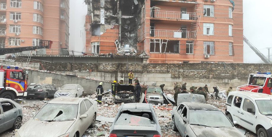 обстрел Одессы, ракетный удар, прилет Одесса, многоэтажка Одесса