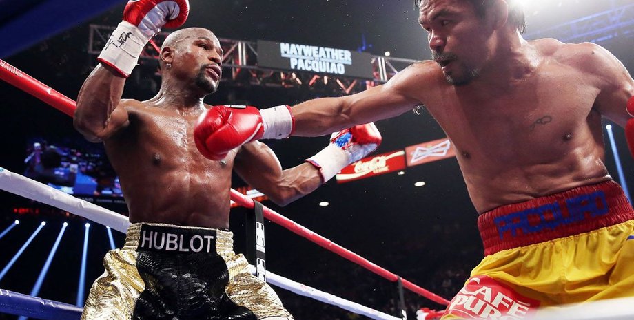 Мейвезер и Пакьяо / Фото: Chris Farina