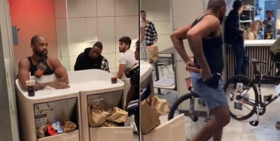 скандал в макдональдсе, драка в макдональдсе, макдональдс, Макдональдс в нью йорке,